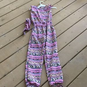 Colorful Fun Romper (with belt)